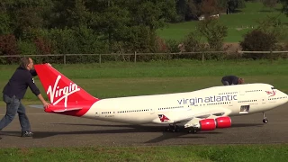 SPECTACULAR RC MODEL BOEING 747-400 VIRGIN ATLANTIC AIRWAYS 2016 HAUSEN FLIGHTDAY