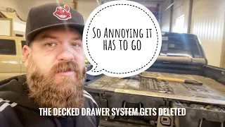 Removing The Most Annoying Mod..Decked Drawer System #decked #drawers #toolbox #removed #review