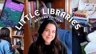 📚🏜✨Little Free Library Vlog: Arizona Edition  *unhauling my books, city vibes and coffee!*