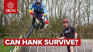 What Happens When A Road Cyclist Tries BMX? | Big Jumps, Massive Watts & No Skills