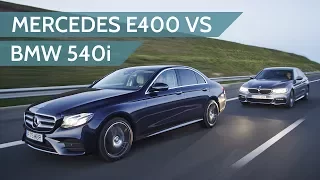 2017 Mercedes-Benz E400 vs 2017 BMW 540i review