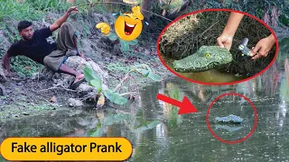 Remote Controlled Fake Alligator Scary Prank | Part 2 | Try To Not Laugh