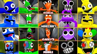ROBLOX Rainbow Friends EVOLUTION of ALL JUMPSCARES in All Games #8 (Minecraft, Garry's Mod, Mobile)