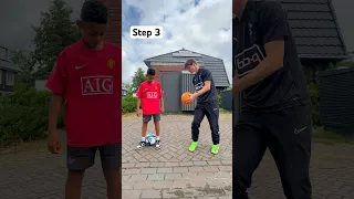 MINI RONALDO LEARNS FOOTBALL SKILLS!!