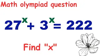 Math olympiad question | nice exponential question | Trick to solve | you should know this trick!!