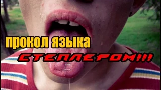 Прокол языка (степлером)/Рекорд НА...