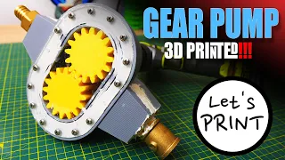 3D Printed Gear Pump - Biggest I Have Ever Built