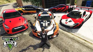 GTA 5 - Stealing Luxury Modified Cars with Franklin! (Real life Cars)