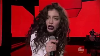 LORDE - YELLOW FLICKER BEAT (AMAS 2014) HD