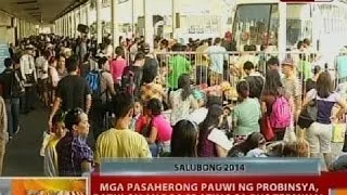 BT: Mga pasaherong pauwi ng probinsya, patuloy ang pagdating sa bus terminal