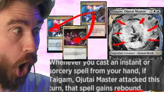 REBOUND = PAY LEFT SIDE BUT GET BOTH SIDES?? OJUTAI SPLIT CARDS! Historic MTG Arena