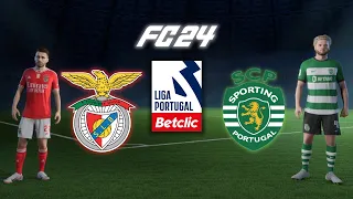 FC 24 - SL BENFICA VS SPORTING CP NO ESTÁDIO DA LUZ (PS5)(4K)