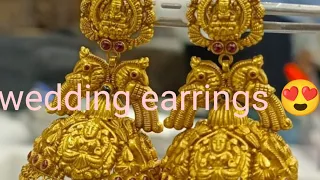 wedding earrings 😍 | #latestgoldjewellry   #jewellery # youtubevideo