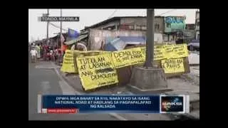 Saksi: Ilang taga R-10 sa Tondo, nagmamatigas sa nakaambang demolisyon