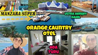 OTELDE İLK GÜNÜMÜZ..ORANGE CAUNTRY ALANYA..ODA TURU..ÖĞLE YEMEĞİ..DENİZİ..MÜKEMMEL MANZARA..