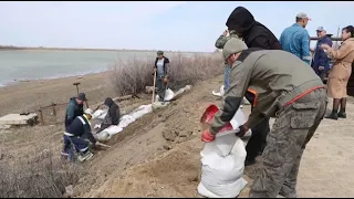 Уровень воды поднялся на реке Урал