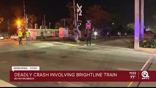 Brightline train fatally strikes man in Boynton Beach