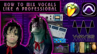 How To Sound Like Trippie Redd | RAGE | How To Mix Vocals in FL20 | Waves Plugins , Slate Digital