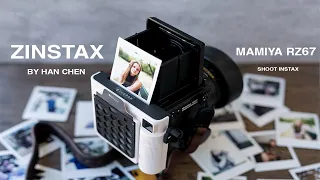 The BEST way to shoot Instax/Instant Film. || Han Chen's Zinstax on the Mamiya RZ67