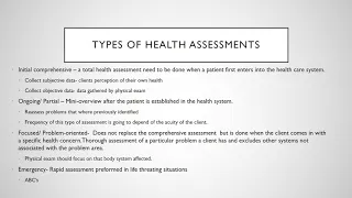 Health Assessment Student Success Guide for ch 1&2