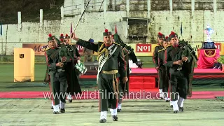 Assam Rifles military marching band's performance