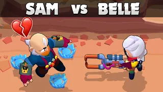 💔 SAM vs BELLE 💔 1vs1 💔 BrawlStars