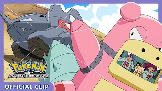 Double Team Rocket robot battle! | Pokémon: DP Battle Dimension | Official Clip