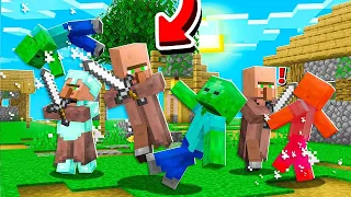 Minecraft, BUT VILLAGERS BEATS THE GAME! (Hindi Gameplay)