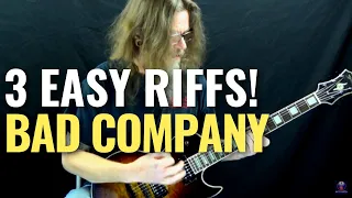 3 Fun & Easy Guitar Riffs By Bad Company (TABs included)