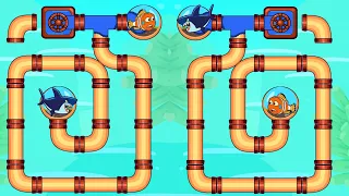 Save the fish mini game || rescue fish pull pin game || mobile gaming hd video