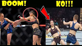 Rose Thug Namajunas Epic Knockout over Zhang Weili Ufc 261