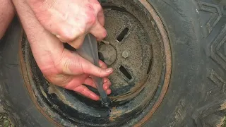 Valve stem install without removing tire! No special tools or screwdriver