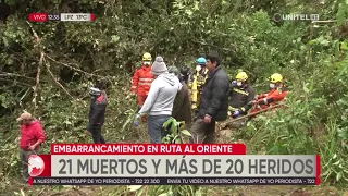 Embarrancamiento de un bus deja 21 fallecidos en el Trópico de Cochabamba