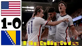 USA vs Bosnia & Herzegovina 1-0 Highlights All Goals International Friendly 19.12.2021