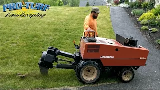 Ditch Witch Installing a Sprinkler Line