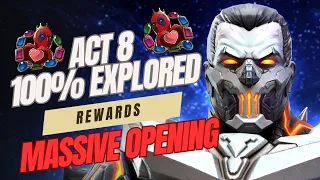 Act 8 100% Explored | Massive Rewards Opening | MCOC