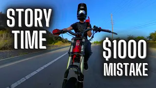 $1,000 Mistake // Story Time // 72v Sur Ron BAC4000