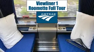 Amtrak's Viewliner I Roomette | FULL Roomette Tour | How to Set Up the Beds | Sleepcar Room Tour