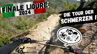 Finale Ligure 2024 ! Tag 1. Die Tour der Schmerzen und Trails bis zur absoluten Erschöpfung !