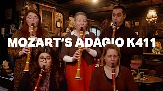 Mozart's Adagio in B flat major, K411 on five period clarinets