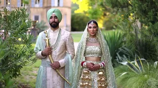 S & A | Château de Robernier Punjabi Wedding, Sikh Wedding South of France as seen in Vogue India