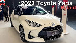 NEW 2023 Toyota Yaris Hybrid - Visual REVIEW interior, exterior, features