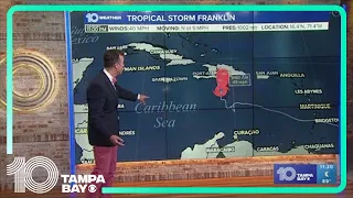 Tracking the Tropics: Tropical Storm Franklin | 11 p.m. Aug. 22, 2023