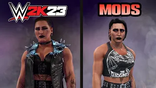 WWE 2K23 WOMEN ENTRANCE VS WWE 2K22 MODS PC