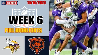 Chicago Bears vs Minnesota Vikings FULL GAME HIGHLIGHTS | 2023 Week 6 10/15/2023