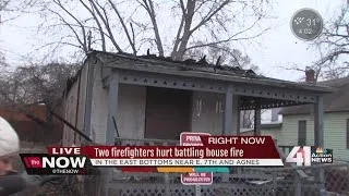 Two KC firefighters hospitalized after house fire