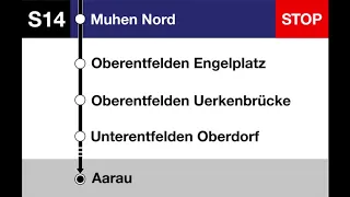 AV Ansagen - S14 Schöftland-Menziken (Teilstrecke SCHF-AA)