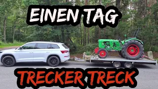 Mit dem #Deutz d30 zum Trecker Treck Ahnsbeck - Bremswagen / Baumstämme ziehen  , Spaß haben!