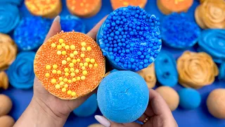 ASMR Crushing soap boxes with starch and foam 💙 Clay crackling 🧡 Oddly satisfying video