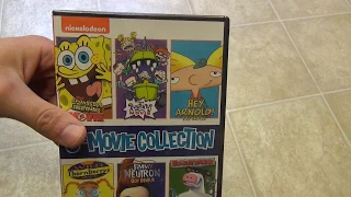 Nickelodeon 6-Movie Collection DVD Unboxing - Hey Arnold Jimmy Neutron SpongeBob Rugrats